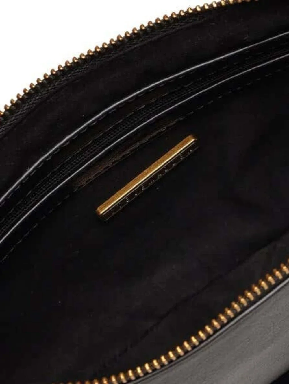 Classic Black Leather Shoulder Bag
